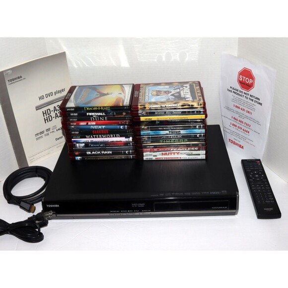 Toshiba HD-A35KU 1080p HD DVD Player With Manual And Remote Bundle Tested Works - Picture 5 of 16